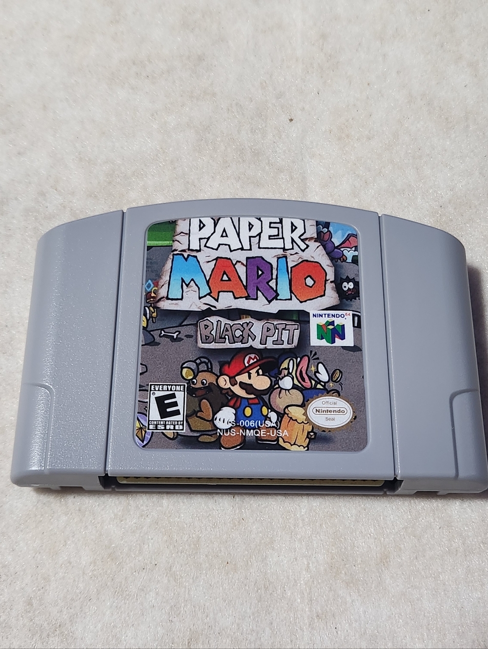 Paper Mario Black Pit Nintendo 64 N64 EXPANSION PAK REQUIRED